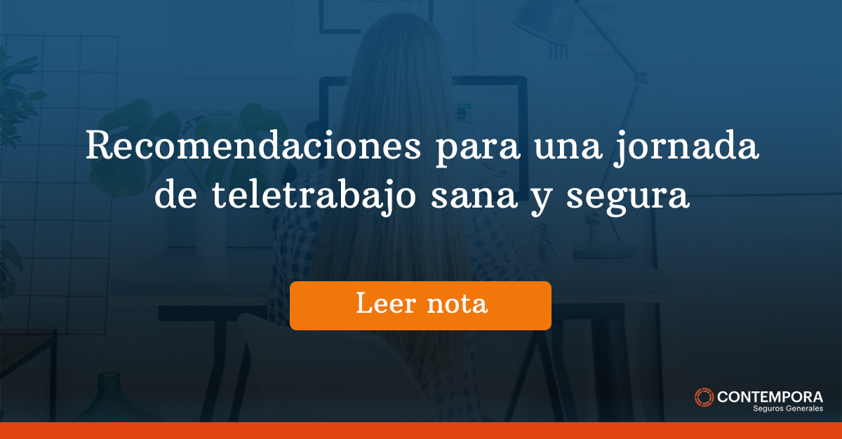 Recomendaciones para una jornada de teletrabajo sana y segura